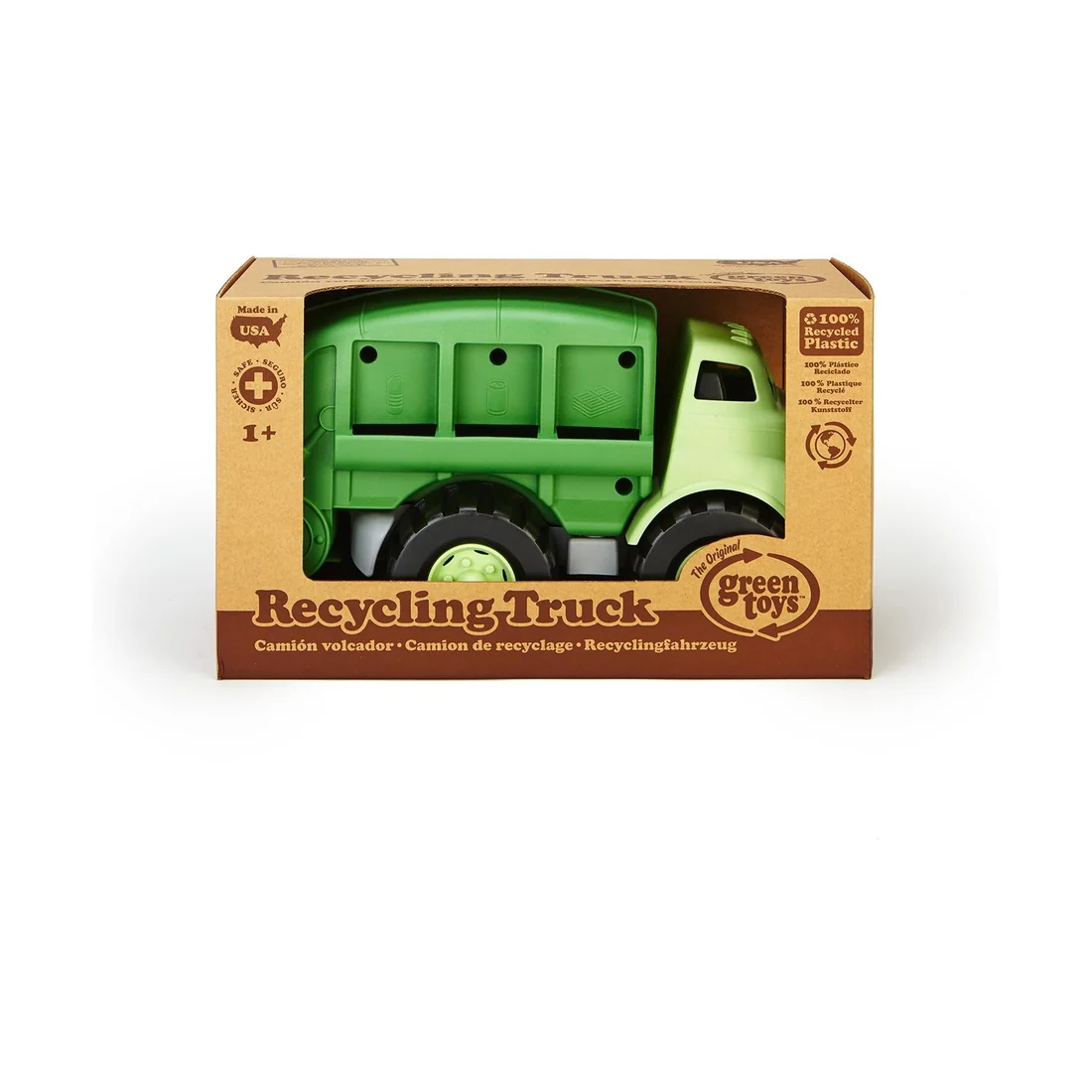 Visual for this record: Green Toys names its recycled plastic source on its own pages