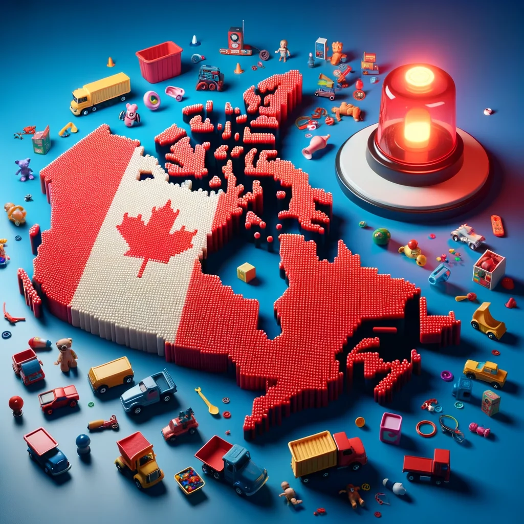 Visual for this record: Canada regulates toys after they reach the market, not before