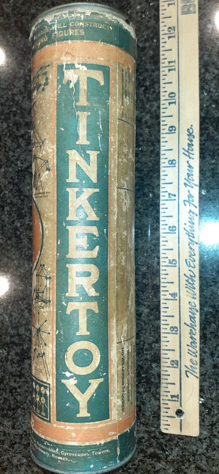 Visual for this record: Tinkertoy's own records date it to the early 1910s, not 1914